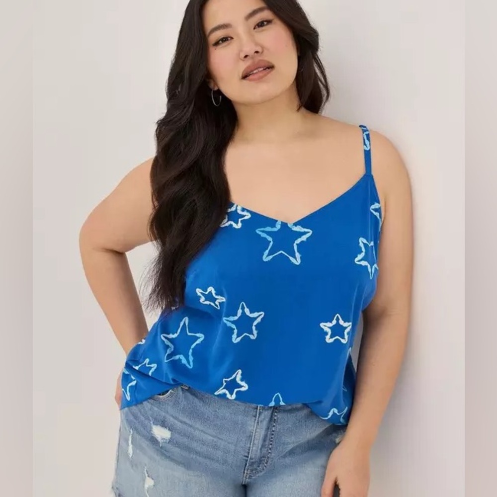 Torrid Ava Stretch Challis Cami NWT